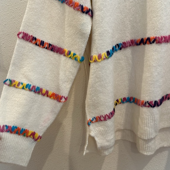 Staccato Always In The Lead White Sweater L - Picture 6 of 7